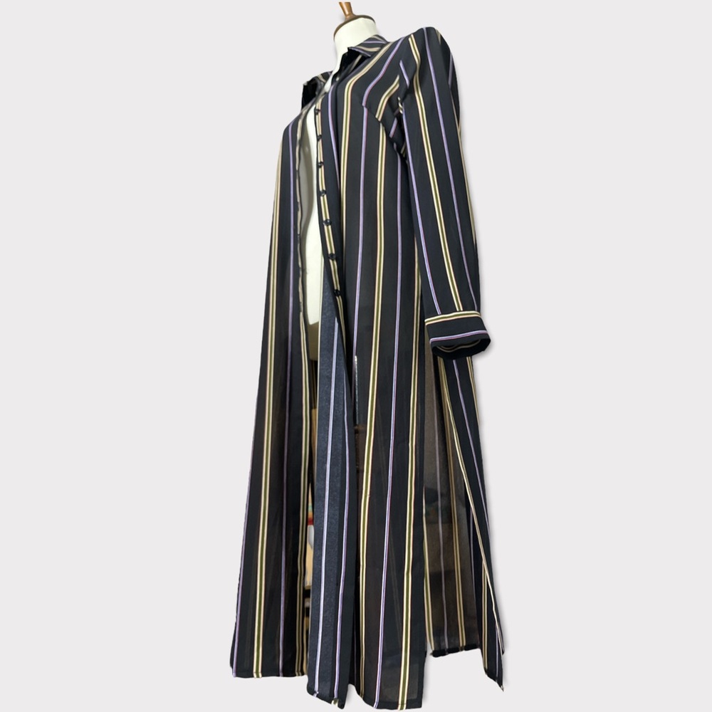Shirts Dress features a stripe design